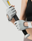 1Pair Workout Gloves Men Women Gym Lifting Fitness Climbing Exercises Work Out Wrist Belt Shock Absorb Foam Pad Palm Crossfit