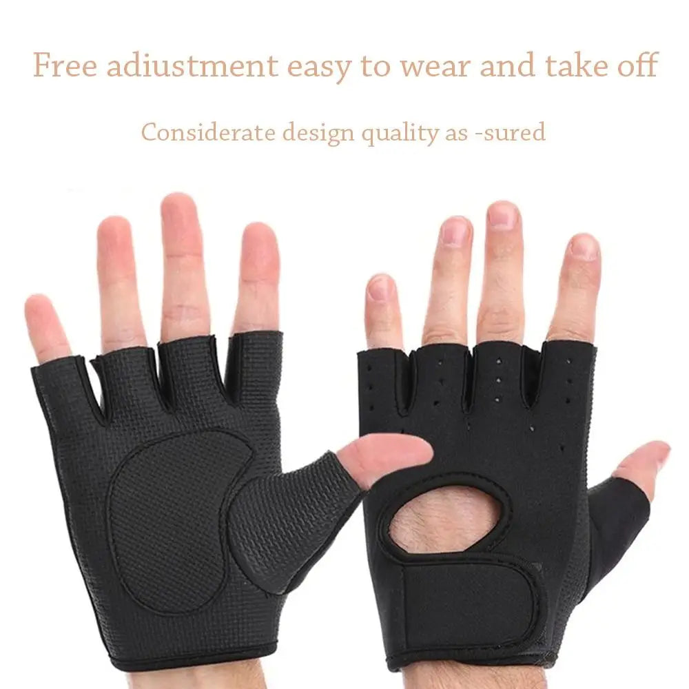 Weightlifting Gloves Women Men Fitness Gym Gloves Half Finger Breathable Non-slip Gel Pad Bodybuilding Training Dumbbells Gloves