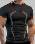 New Summer Sportswear Gym Breathable T Shirt Men Quick Drying Jogging T-Shirt Men Training Tees Fitness Tops Running T-shirt