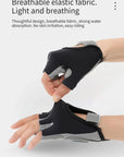 GTUBIKE 1 Pair Gym Body Building Training Fitness Gloves Sports Weight Lifting Exercise Slip-Resistant Gloves for Yoga Gloves