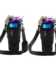 1/2/4 Piece 40oz Water Bottle Carrier Bag Pouch Cover for Thermos Water Bottle Holder Adjustable Shoulder Strap Mug Cover