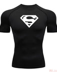 Sports Compression Shirt Men's T-Shirt Short Sleeve Quick Dry Summer Fitness Top Bodybuilder T-shirt Running Men's Gym Clothing
