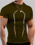 New Summer Sportswear Gym Breathable T Shirt Men Quick Drying Jogging T-Shirt Men Training Tees Fitness Tops Running T-shirt