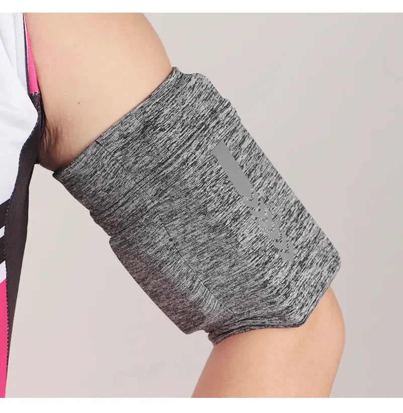 1pc Mobile Phone Armband Sleeve - with Stripes, Perfect for Outdoor Sports &amp; Camping, Ideal for Running, Hiking, and Climbing