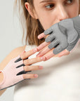 1Pair Workout Gloves Men Women Gym Lifting Fitness Climbing Exercises Work Out Wrist Belt Shock Absorb Foam Pad Palm Crossfit