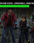 Outdoor Sports Night Running Armband LED Lamp USB Rechargeable Safety Belt Arm Leg Warning Wristband Cycling Bike Bicycle Light