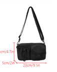 Sports Crossbody Bag, Workwear Style Design, Single Shoulder Bag, Multifunctional Lightweight Chest Bag, Mobile Phone Bag