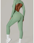 Yoga Suit Gym Set Women Training Sportswear Fitness Long Sleeved Sports Jumpsuit Women Push Up Female Workout Clothes Bodysuits