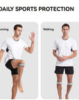 GOBYGO 1Pcs Sports Patella Strap Compression Knee Pads Adjustable Knee Sleeve  Outdoor Running Shock Absorption Jump Rope Unisex