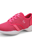 Lightweight Sneakers Fashion Sports Feature Soft Outsole Breathable Running Modern Dance Shoes Sneakers for Woman Practice Shoes