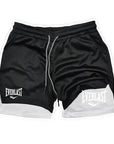 Men Running Shorts 2 In 1 Double-deck Sport Shorts Sportswear Gym Fitness Short Pants Training Jogging Bottom Men's Clothing