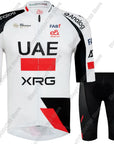 UAE Team Cycling Jersey 2026 Set Summer Men Bicycle Clothing Road Bike Shirts Suit Bicycle Bib Shorts MTB Ropa Maillot