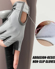 1Pair Workout Gloves Men Women Gym Lifting Fitness Climbing Exercises Work Out Wrist Belt Shock Absorb Foam Pad Palm Crossfit