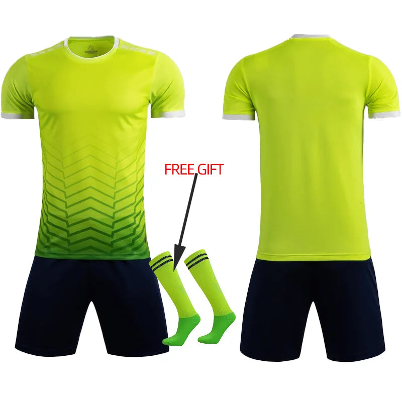 Adult Kids Football Jersey Men Customize Soccer Uniforms Sports Clothes Women Futsal Sportswear Child Training Tracksuit Outfit