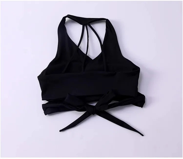 Summer sports bra women's running wearing shock resistant training yoga suit vest top fitness bra