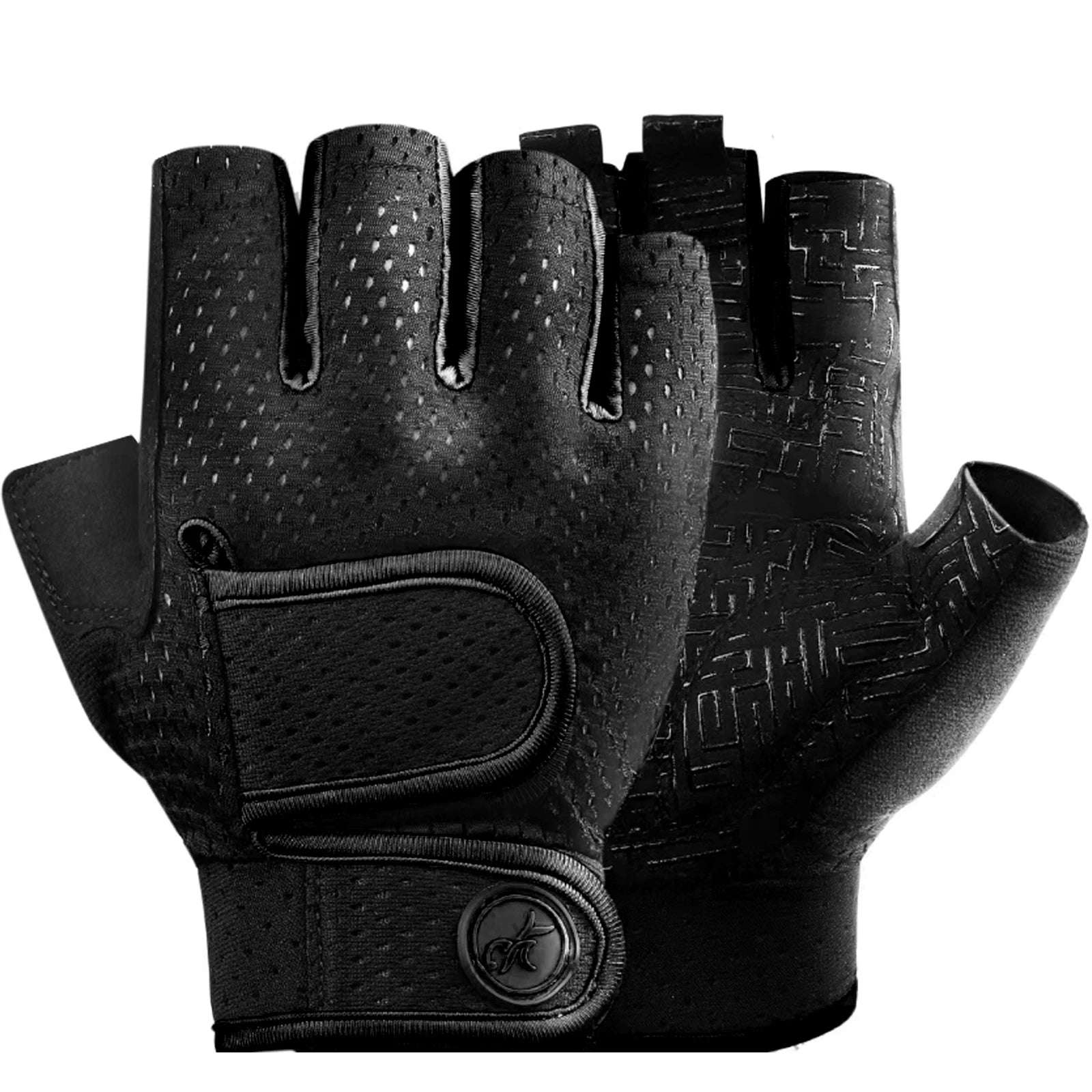 MOREOK Gym Gloves Breathable Anti-slip Pull Ups Training Yoga Body-building Exercise Fitness Workout Weight Lifting Gloves Men