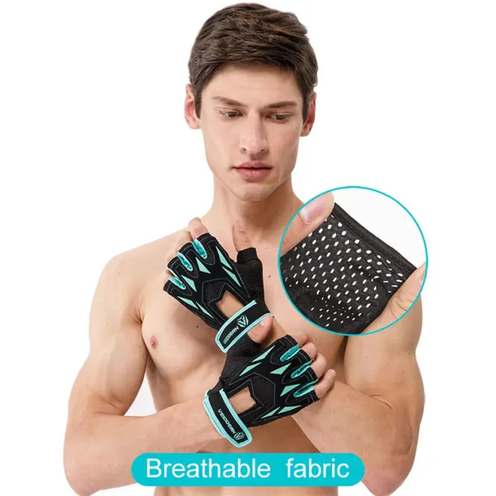 2025 Gym Gloves for Men Women Weight Lifting Half Finger Breathable Anti Slip Training Fitness Workout Gloves