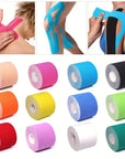 Sports Waterproof Kinesiology Tape Athletic Bandage Muscle Recovery Protector Strapping Pain Relief Tennis Gym Elastic Wrap
