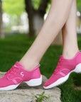 Lightweight Sneakers Fashion Sports Feature Soft Outsole Breathable Running Modern Dance Shoes Sneakers for Woman Practice Shoes