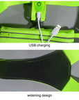 LED Reflective Vest Light Up Running Vest Adjustable Straps Cycling Safety Vest USB Rechargeable 3 Light Modes for Night Running