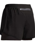 NEW Sport Shorts Men Sportswear 2 In 1 Short Pants Double-deck Beach Bottoms Summer Gym Fitness Training Jogging Running Shorts