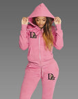 2025 Women Sets Zipper Cardigan Hoodie Sweatpant 2-piece Designer Clothes Fashion Jogging Clothing Chandals Famale Sports Suit