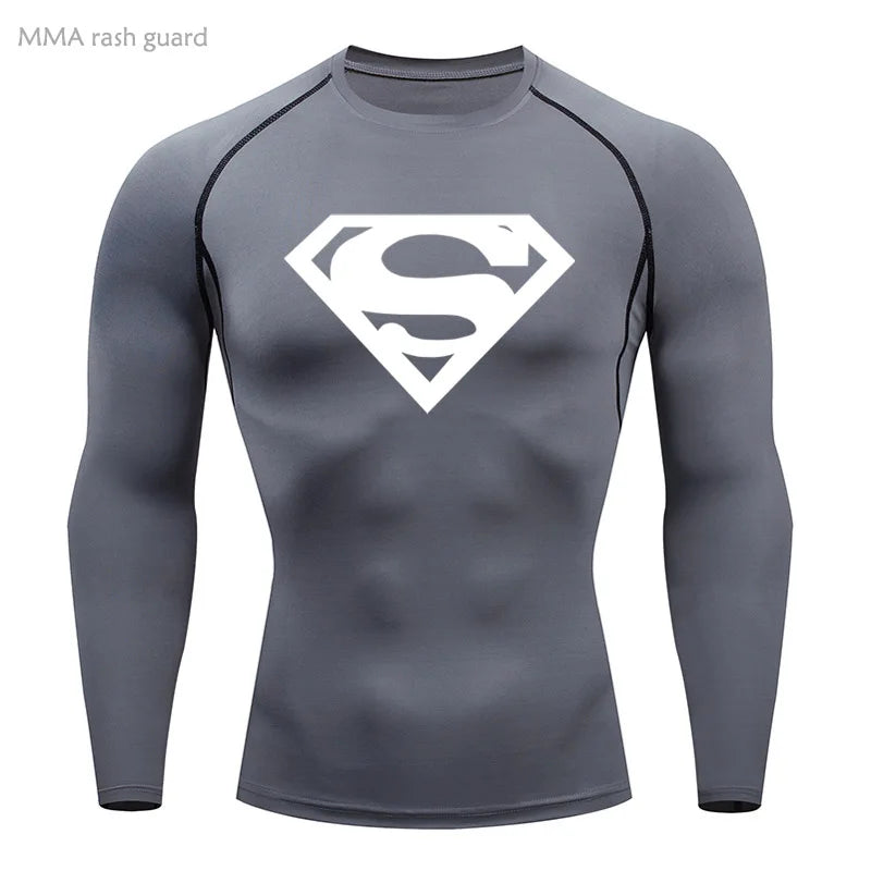 Sports Compression Shirt Men's T-Shirt Short Sleeve Quick Dry Summer Fitness Top Bodybuilder T-shirt Running Men's Gym Clothing