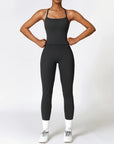 2PCS Yoga Set Women Gym Clothing Fitness Workout Set Sportswear Female Long Sleeve Crop Top High Waist Leggings Sports Suits