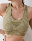 Women Sports Bras Yoga Top Vest High Shockproof Quick-drying Yoga Gym Running Fitness Underwear Ladies Seamless Sportswear