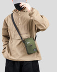 Sports Wallet Phone Bag Shoulder Bag Pouch Case Belt Handbag Purse Coin Wallet Retro Key Holder Small Money Bag