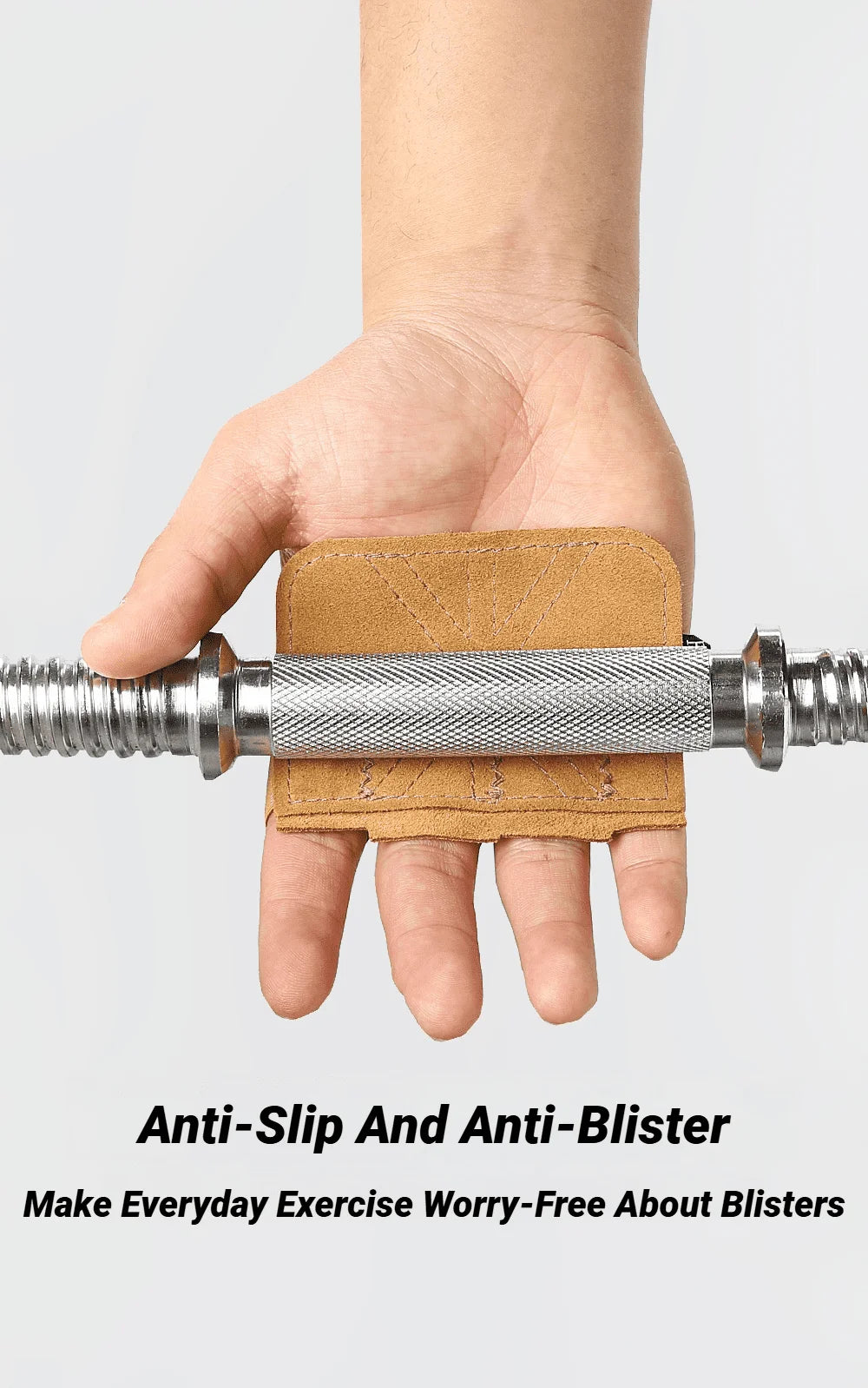 Fitness Four Fingers Gloves Breathable Anti-slip Shock Absorption Dumbbell Leather Weight Lifting Training Pal Men's And Women's