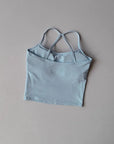 Women's Yoga Sports Fitness Vest, Pilates Running Bra, Thin Belt, Professional Training Underwear, Chest Mat, Fitness Gear