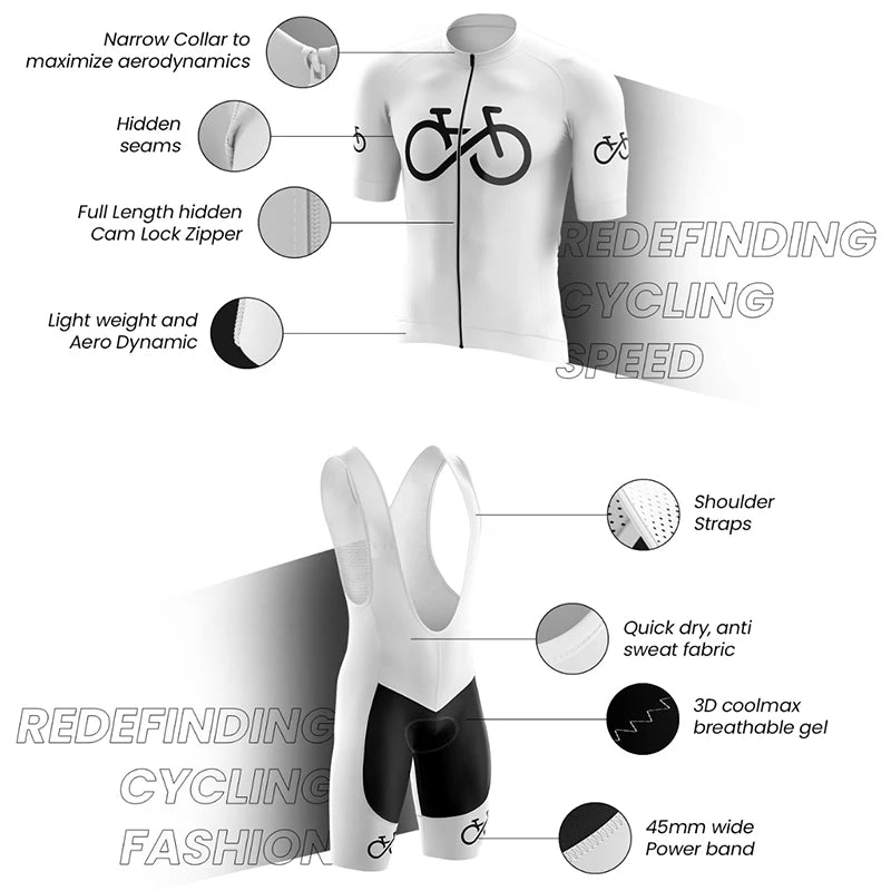 2025 UAE Cycling Jersey Set MTB Uniform Bike Clothing Summer Breathable Bicycle Shirt Ropa Ciclismo Bib Pants Maillot Ciclismo