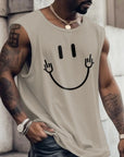3D Creative Retro Print Outdoor T Shirt Sports Style Casual Breathable Crew Neck Four Seasons Fitness Adult Men's Tank Top