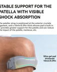 GOBYGO 1Pcs Sports Patella Strap Compression Knee Pads Adjustable Knee Sleeve  Outdoor Running Shock Absorption Jump Rope Unisex