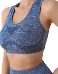 Women Sports Bras Yoga Top Vest High Shockproof Quick-drying Yoga Gym Running Fitness Underwear Ladies Seamless Sportswear