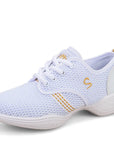 Lightweight Sneakers Fashion Sports Feature Soft Outsole Breathable Running Modern Dance Shoes Sneakers for Woman Practice Shoes