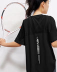 Yoga Clothes Women's Running and Fitness Clothes Hip Covering Long Sports T-shirt Loose Plus Size Short Sleeved Sports Top