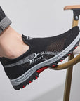 2025 Breathable Hiking Shoes Men Air Mesh Casual Sneakers For Outdoor Lightweight Casual Shoes Men New Fashion Walking Shoes