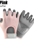 1Pair Workout Gloves Men Women Gym Lifting Fitness Climbing Exercises Work Out Wrist Belt Shock Absorb Foam Pad Palm Crossfit