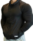 Mens Fitness Tracksuit Running Sport Hoodie Gym Joggers Hooded Outdoor Workout Shirts Tops Clothing Muscle Training Sweatshirt