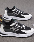 New Sneakers Men's Flying Weaving Mesh Surface Breathable Leisure Running Shoes