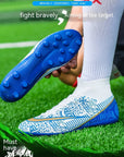 New Breathable Sports High-top Firm Ground Soccer Shoes