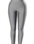 New Black High-Waisted Stretchy Solid Color Slim-Fit Pants for Women, Tight Leggings.