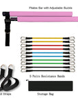 Fitness Yoga Pilates Bar Portable Gym Accessories Sport Elastic Bodybuilding Resistance Bands For Home Trainer Workout Equipment